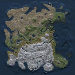 Thumbnail Rust Map: Procedural Map, Size: 4500, Seed: 326008972, 16 Monuments
