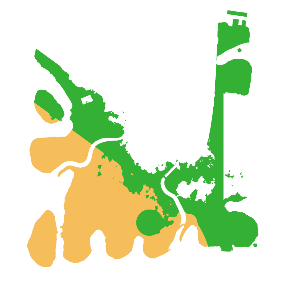 Biome Rust Map: Procedural Map, Size: 3000, Seed: 6964