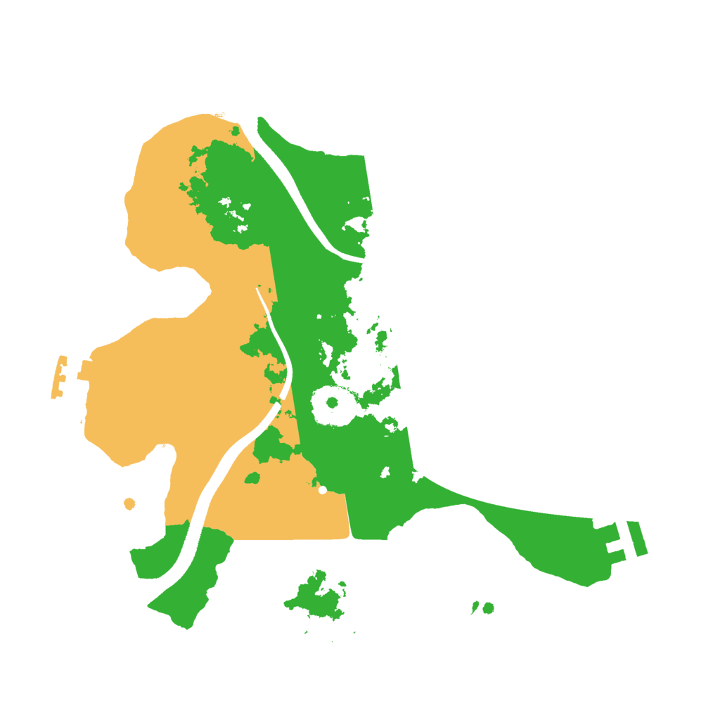 Biome Rust Map: Procedural Map, Size: 2500, Seed: 1080406303