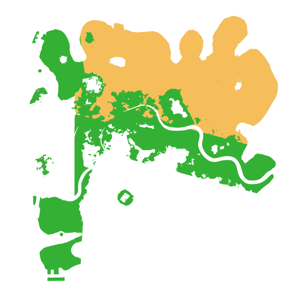 Biome Rust Map: Procedural Map, Size: 3500, Seed: 8848