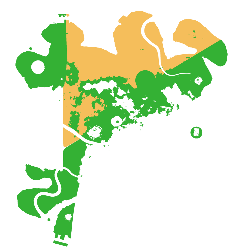 Biome Rust Map: Procedural Map, Size: 3500, Seed: 876254