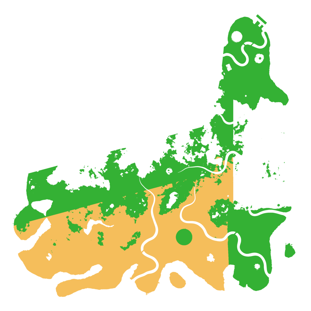 Biome Rust Map: Procedural Map, Size: 5005, Seed: 464365577