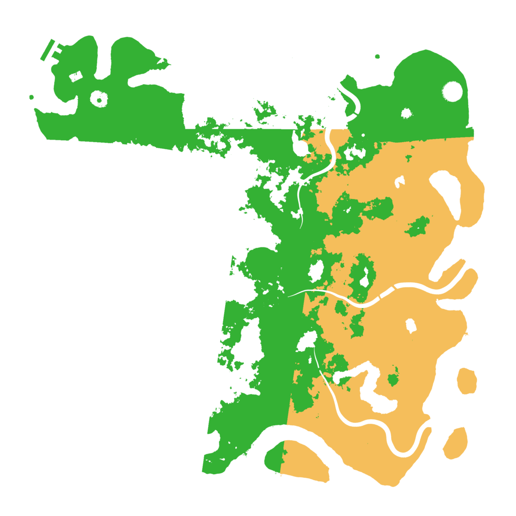 Biome Rust Map: Procedural Map, Size: 4500, Seed: 494928189