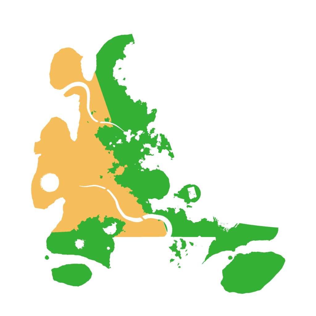 Biome Rust Map: Procedural Map, Size: 3000, Seed: 727568