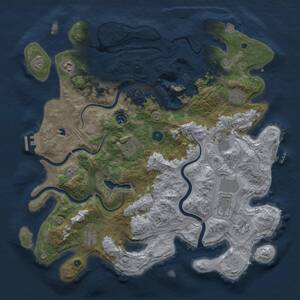 Thumbnail Rust Map: Procedural Map, Size: 4250, Seed: 2082557890, 15 Monuments