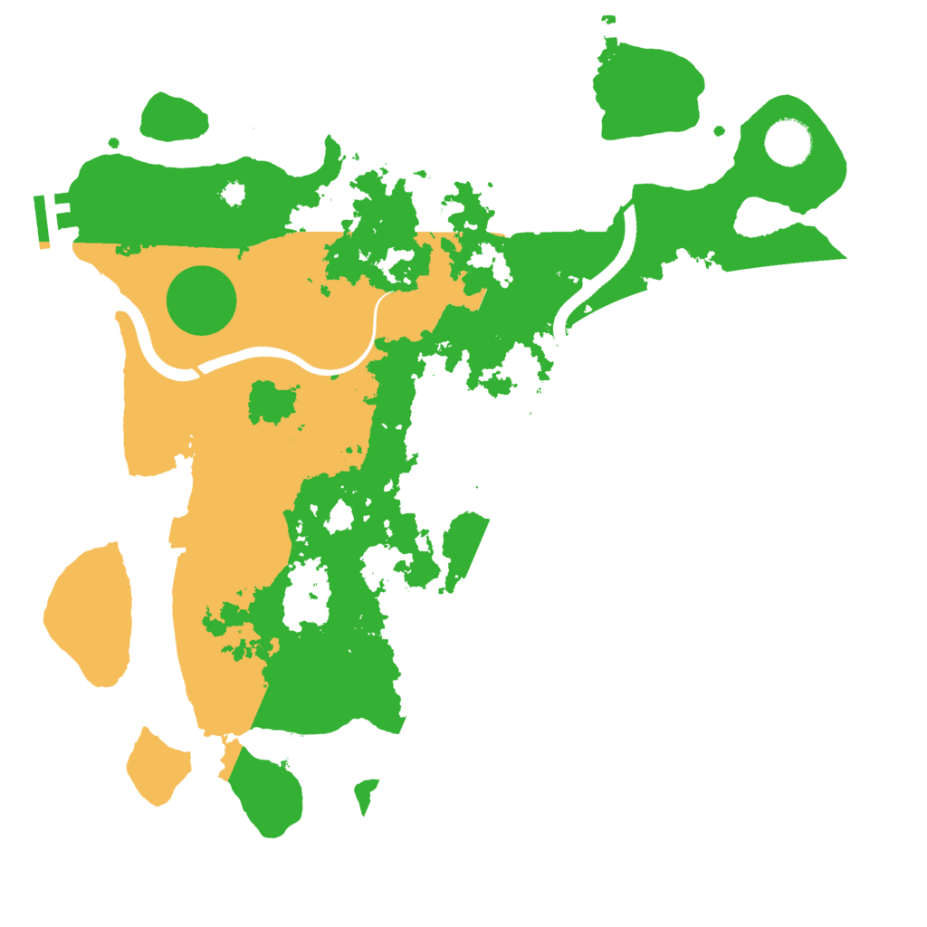 Biome Rust Map: Procedural Map, Size: 3500, Seed: 498685339