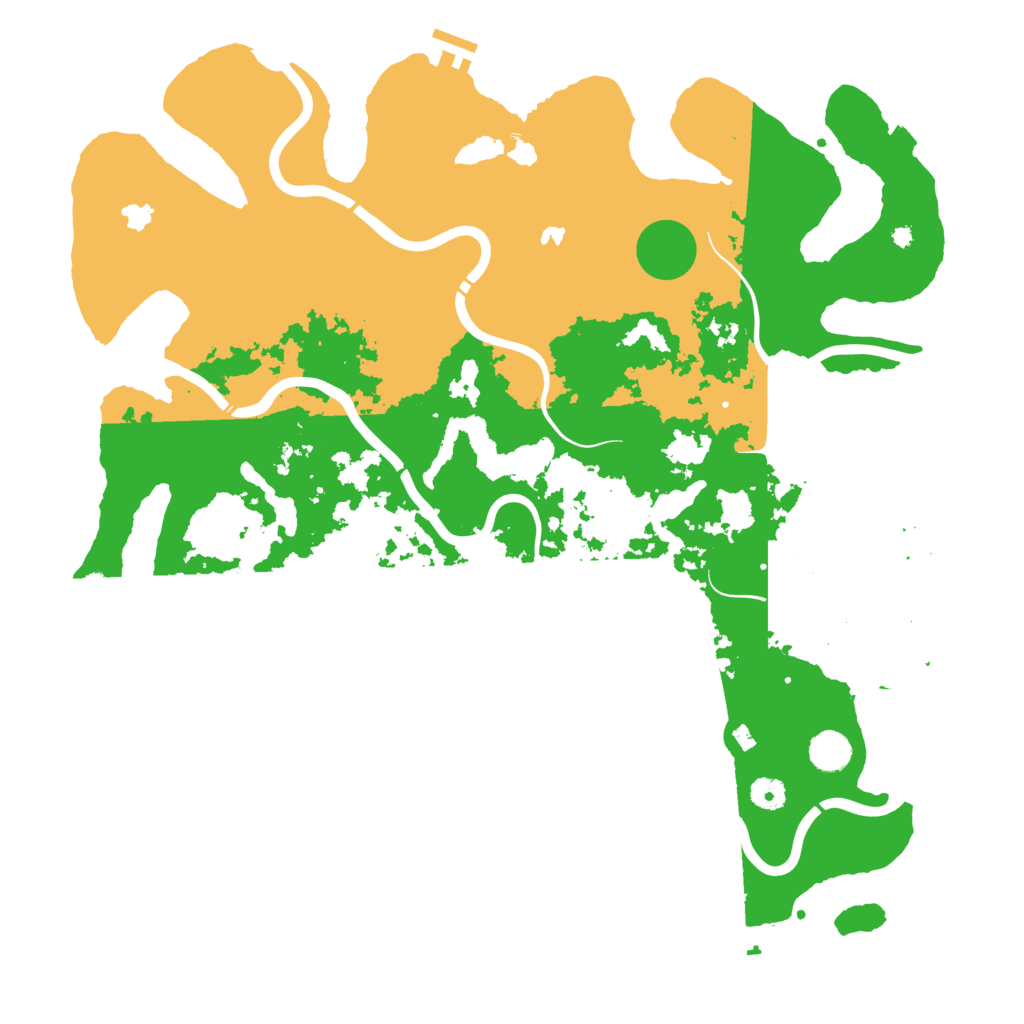 Biome Rust Map: Procedural Map, Size: 4500, Seed: 89910077