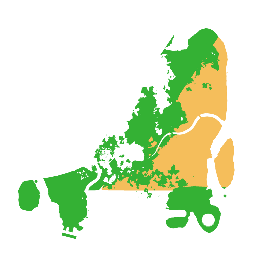 Biome Rust Map: Procedural Map, Size: 3500, Seed: 495147484