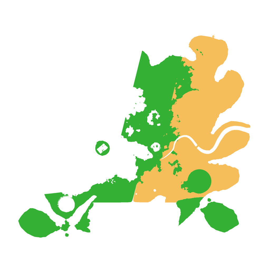 Biome Rust Map: Procedural Map, Size: 3000, Seed: 19008