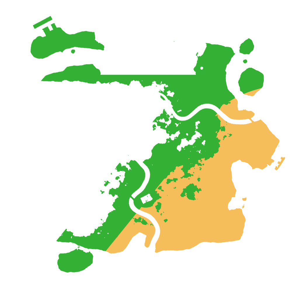 Biome Rust Map: Procedural Map, Size: 3000, Seed: 960240277