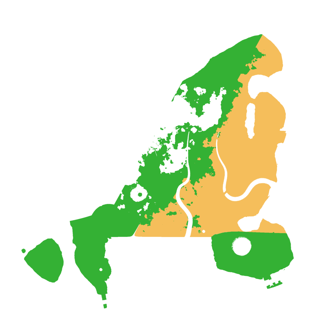 Biome Rust Map: Procedural Map, Size: 3000, Seed: 13448