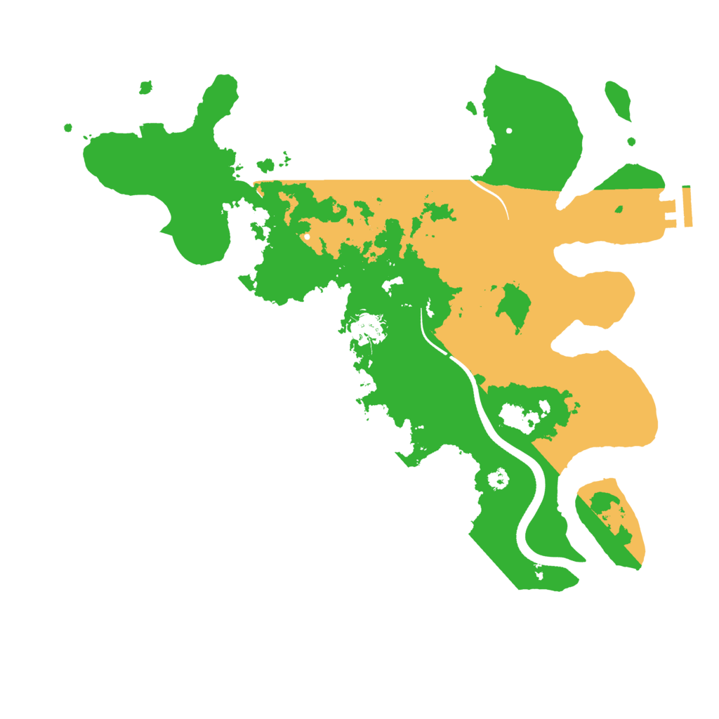 Biome Rust Map: Procedural Map, Size: 3500, Seed: 57269