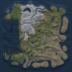 Thumbnail Rust Map: Procedural Map, Size: 4500, Seed: 537001451, 15 Monuments