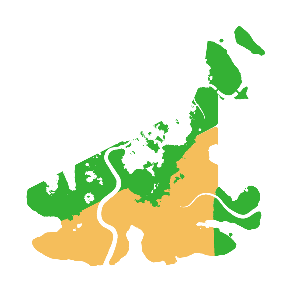 Biome Rust Map: Procedural Map, Size: 3000, Seed: 779438548