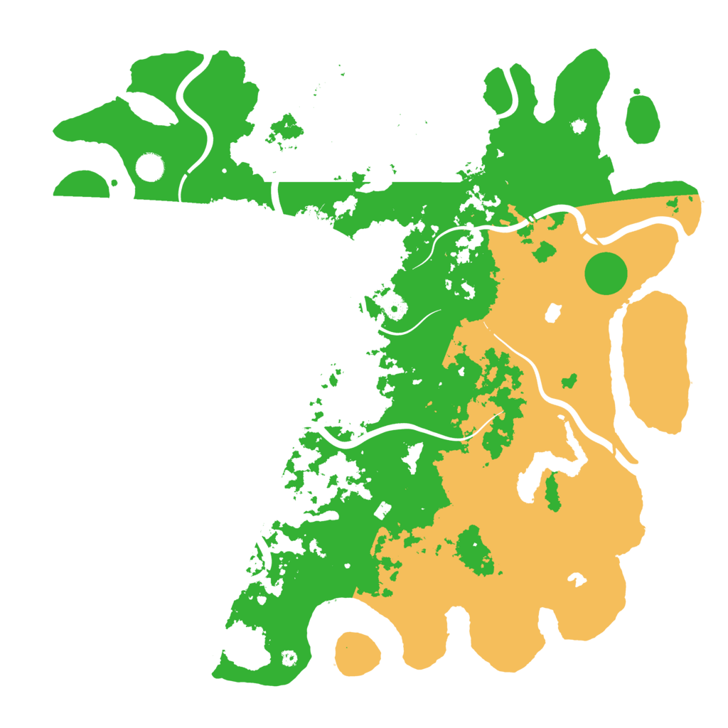 Biome Rust Map: Procedural Map, Size: 4500, Seed: 70722697