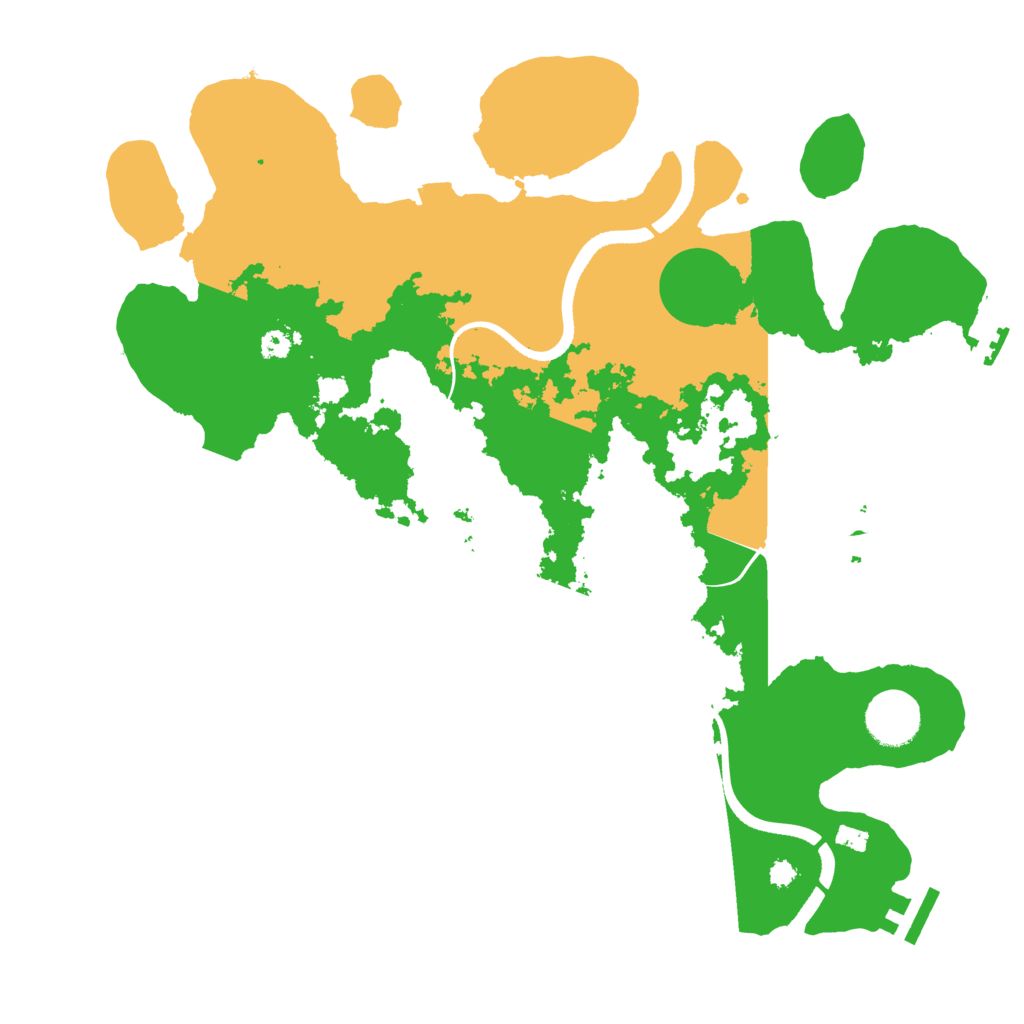 Biome Rust Map: Procedural Map, Size: 3500, Seed: 1126747248