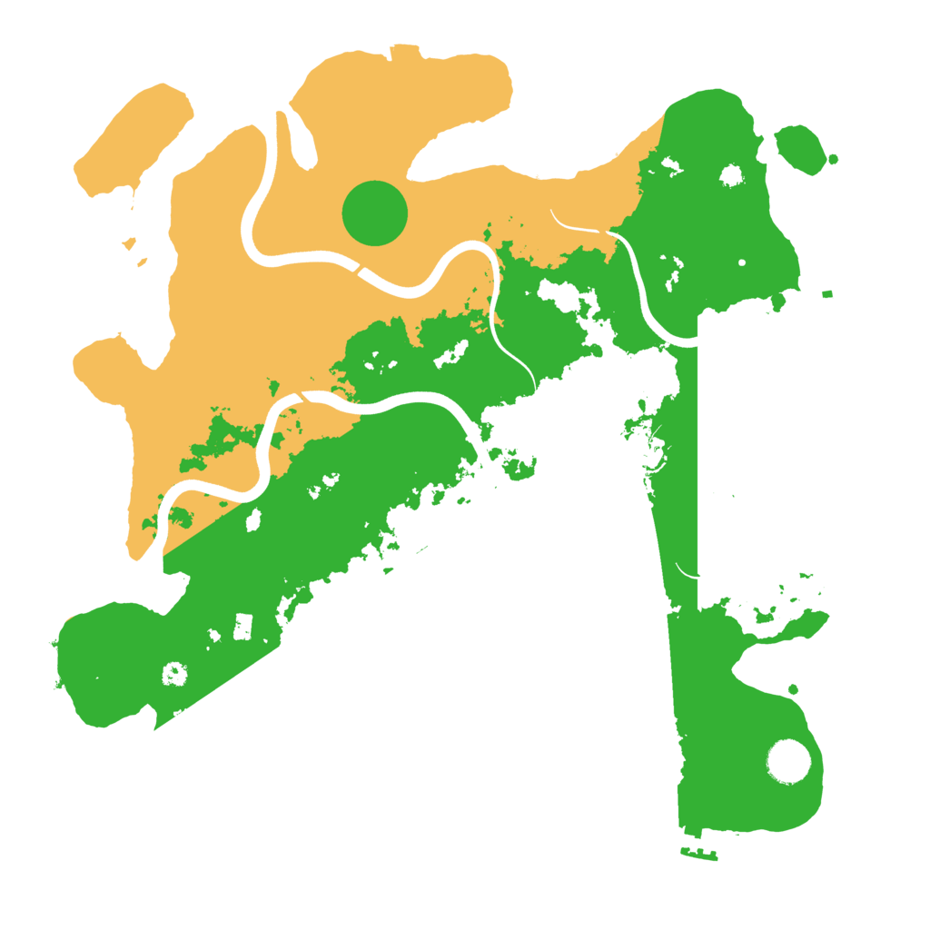 Biome Rust Map: Procedural Map, Size: 3750, Seed: 667714415