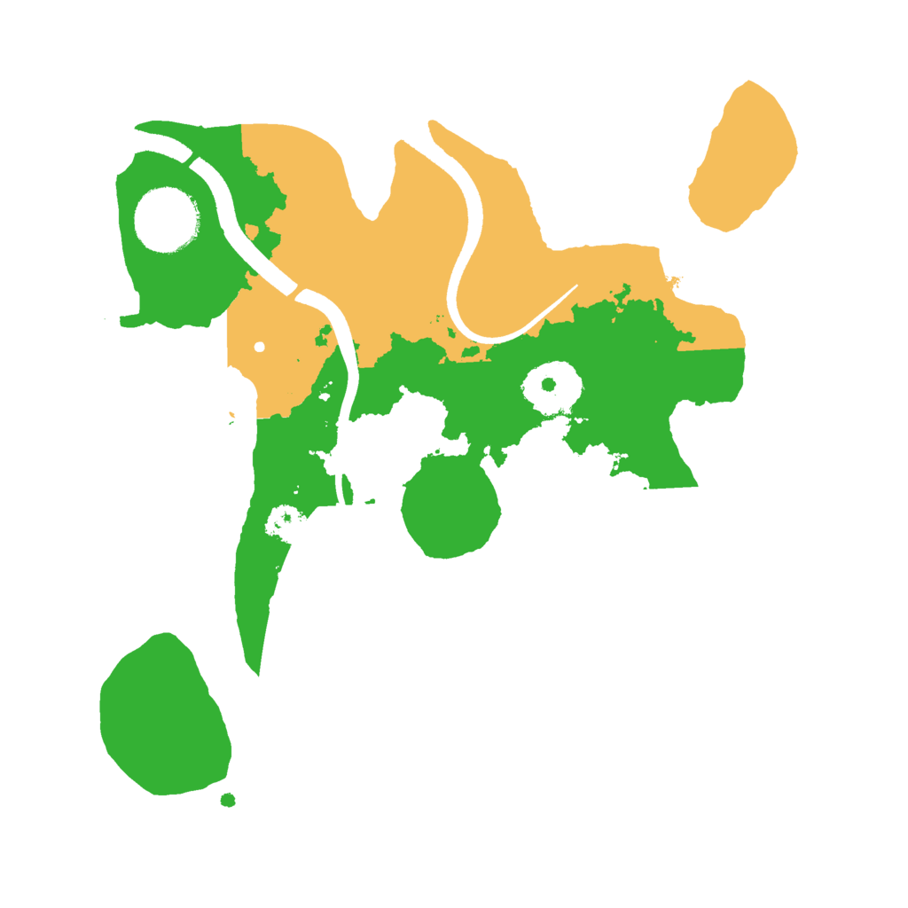 Biome Rust Map: Procedural Map, Size: 2500, Seed: 1989