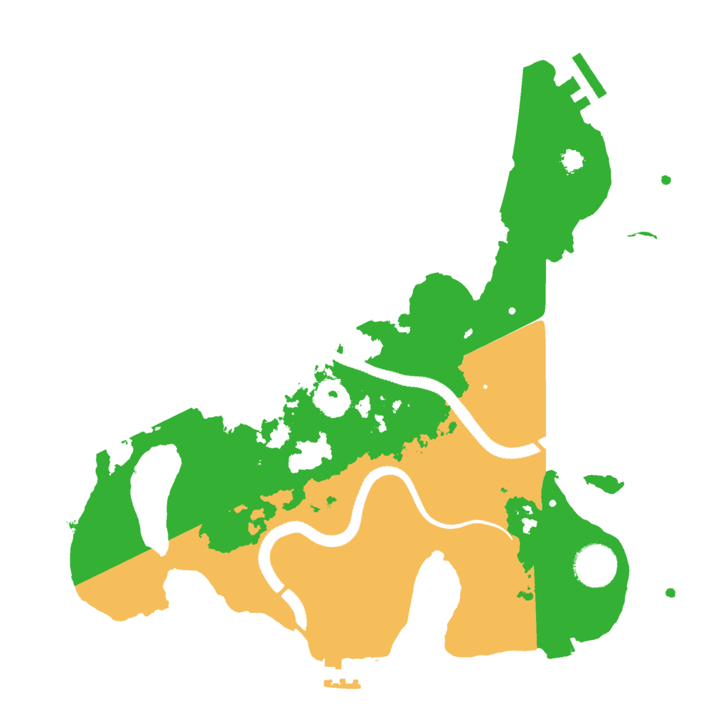 Biome Rust Map: Procedural Map, Size: 3000, Seed: 62565