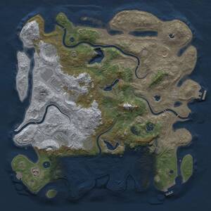 Thumbnail Rust Map: Procedural Map, Size: 4500, Seed: 59132675, 16 Monuments