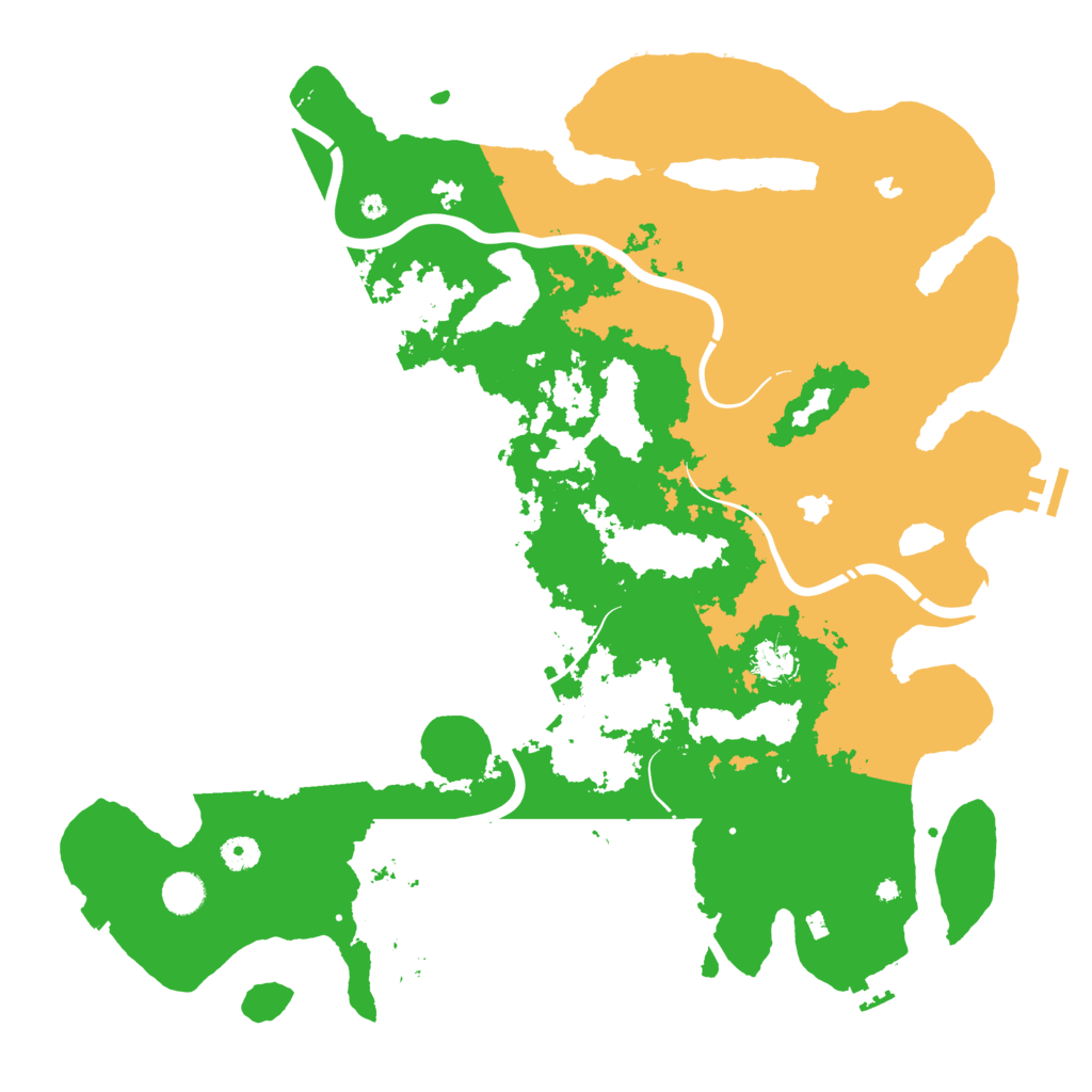 Biome Rust Map: Procedural Map, Size: 4500, Seed: 59132675