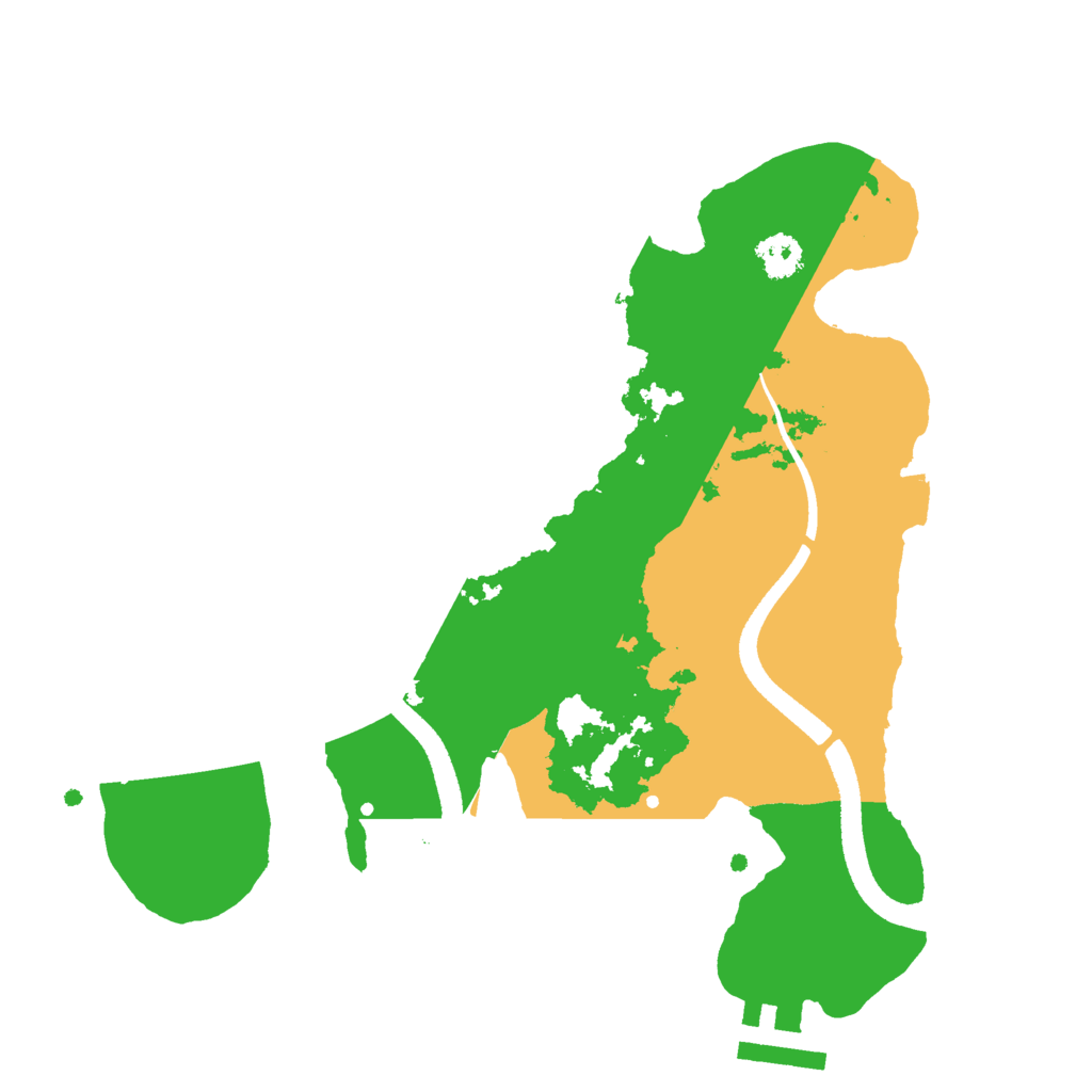 Biome Rust Map: Procedural Map, Size: 2500, Seed: 431667947