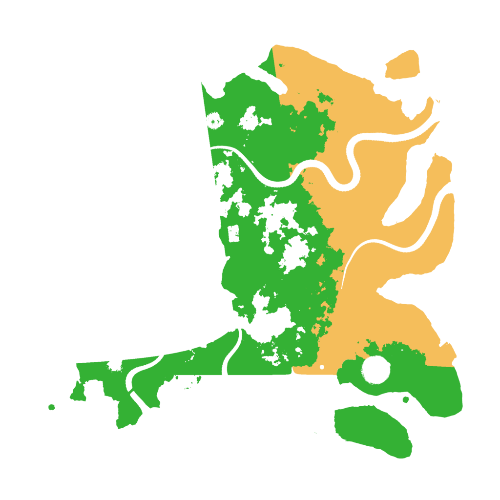 Biome Rust Map: Procedural Map, Size: 3200, Seed: 404404
