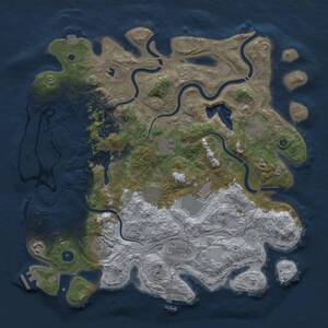 Thumbnail Rust Map: Procedural Map, Size: 4250, Seed: 1049570062, 15 Monuments