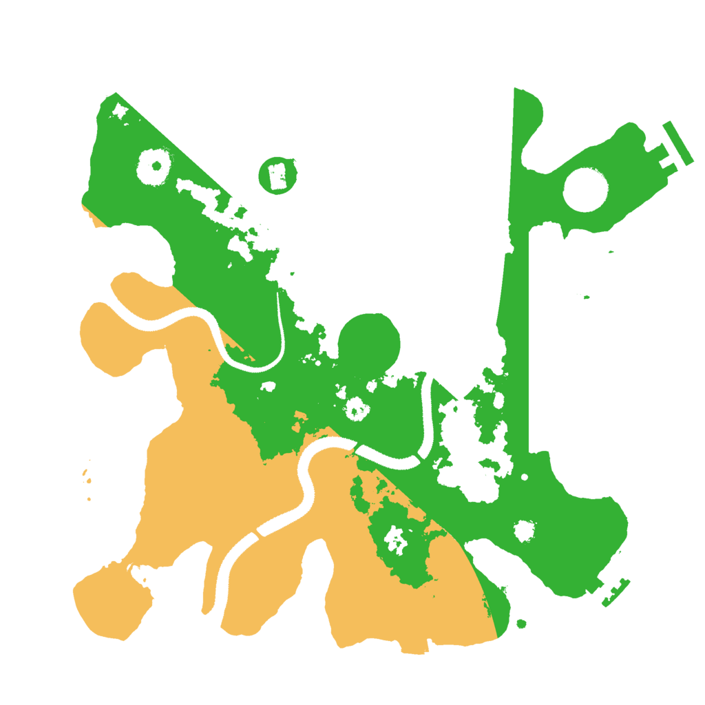 Biome Rust Map: Procedural Map, Size: 3000, Seed: 69696942