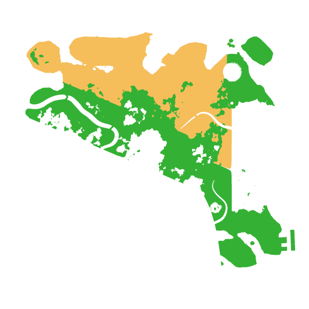 Biome Rust Map: Procedural Map, Size: 3000, Seed: 43850765