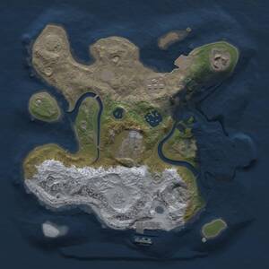 Thumbnail Rust Map: Procedural Map, Size: 2500, Seed: 902250316, 10 Monuments