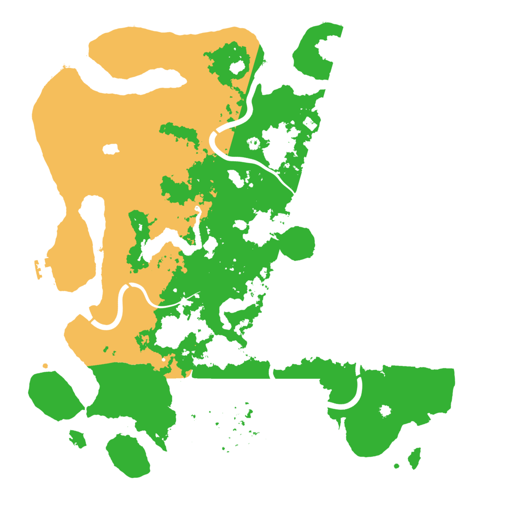 Biome Rust Map: Procedural Map, Size: 4000, Seed: 391452337