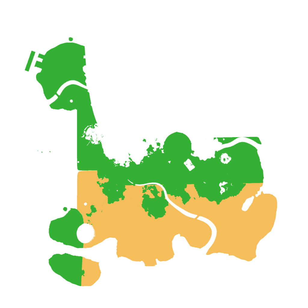 Biome Rust Map: Procedural Map, Size: 3000, Seed: 19574