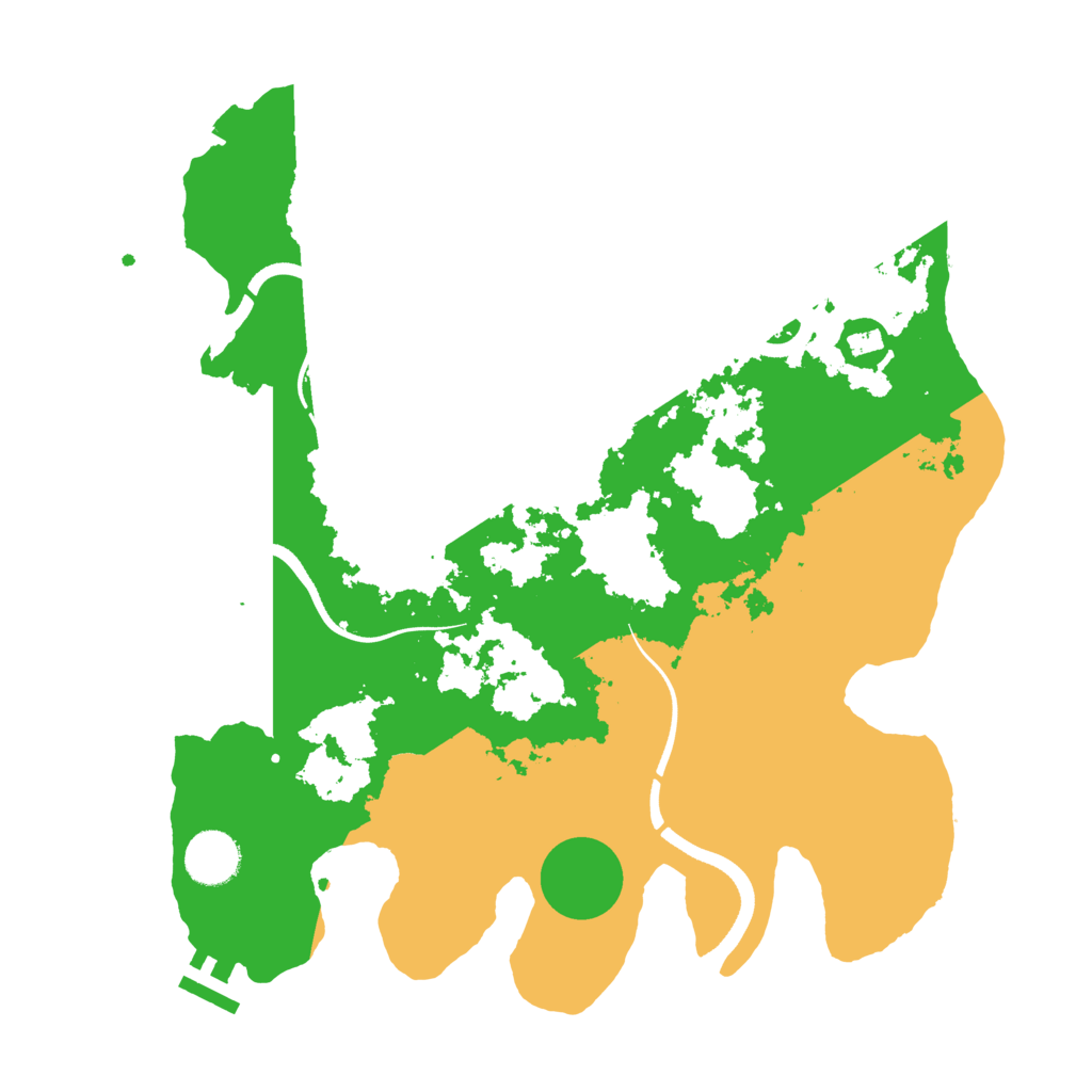 Biome Rust Map: Procedural Map, Size: 3500, Seed: 1377958631