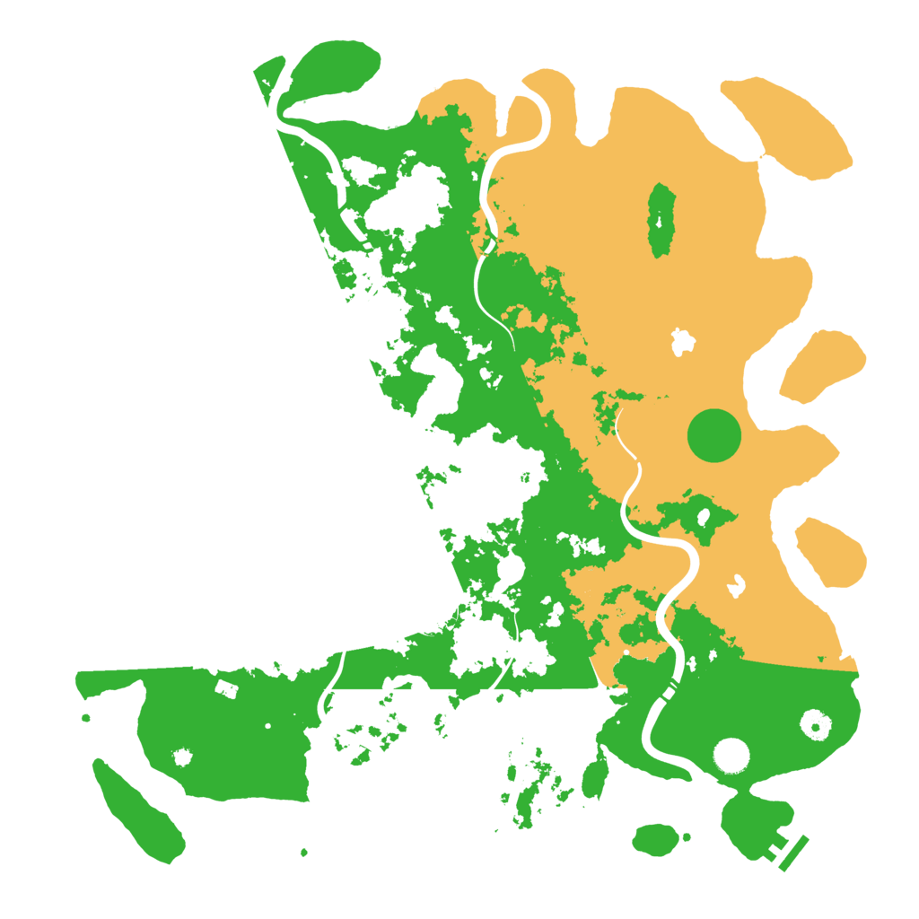 Biome Rust Map: Procedural Map, Size: 4500, Seed: 724038584