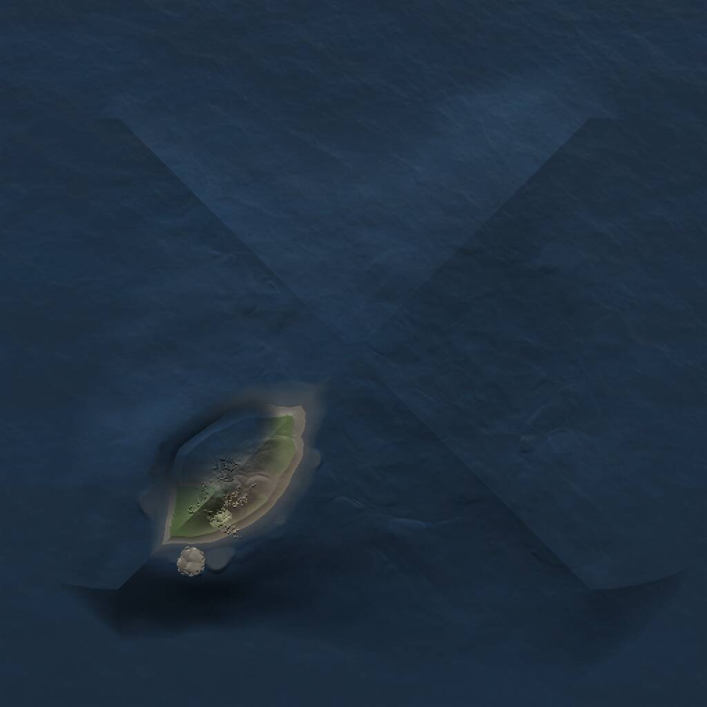 Rust Map: Procedural Map, Size: 1000, Seed: 103537540, 1 Monuments