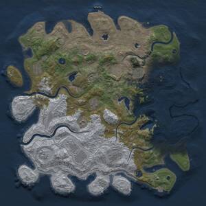 Thumbnail Rust Map: Procedural Map, Size: 4500, Seed: 1930611005, 17 Monuments