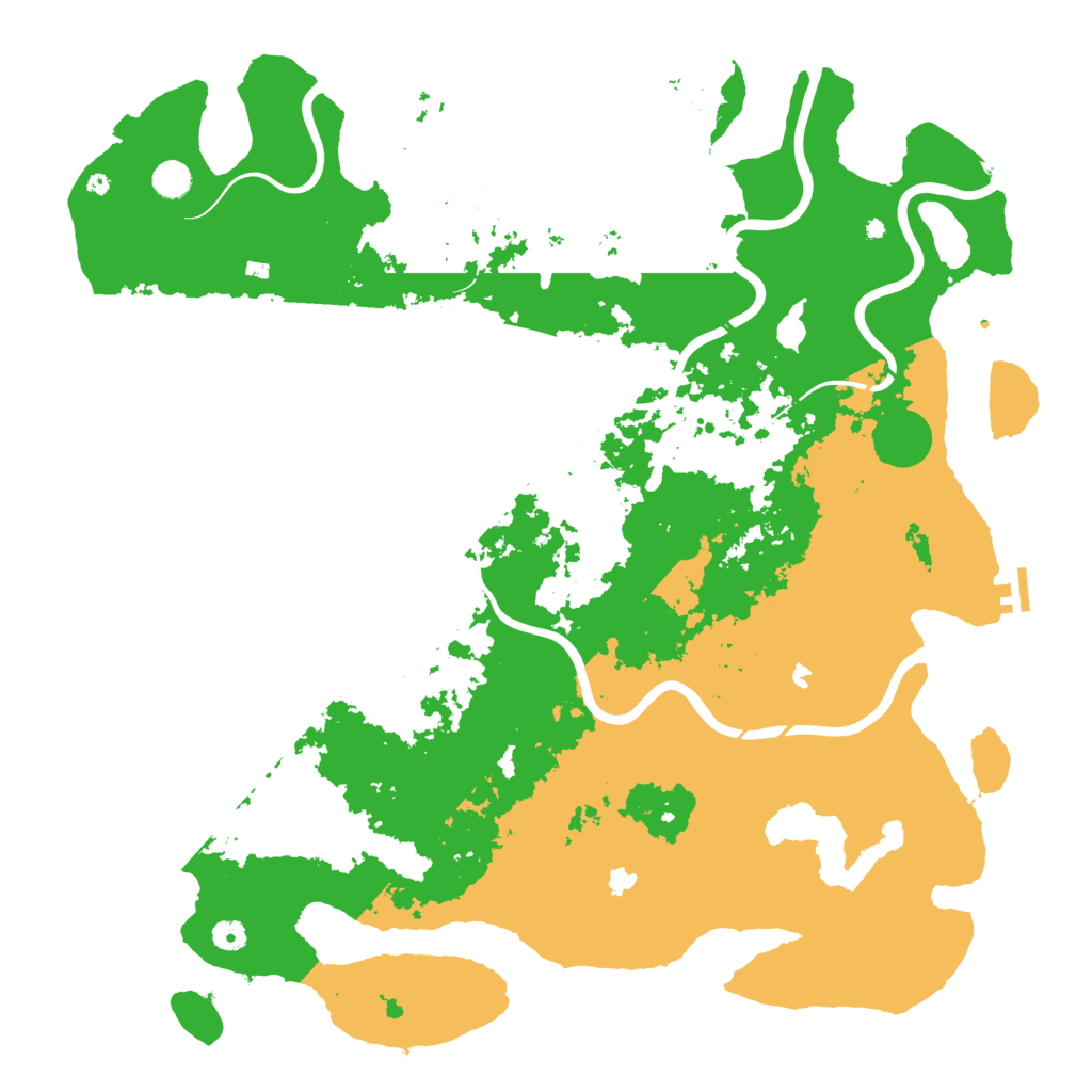 Biome Rust Map: Procedural Map, Size: 5000, Seed: 1046408340