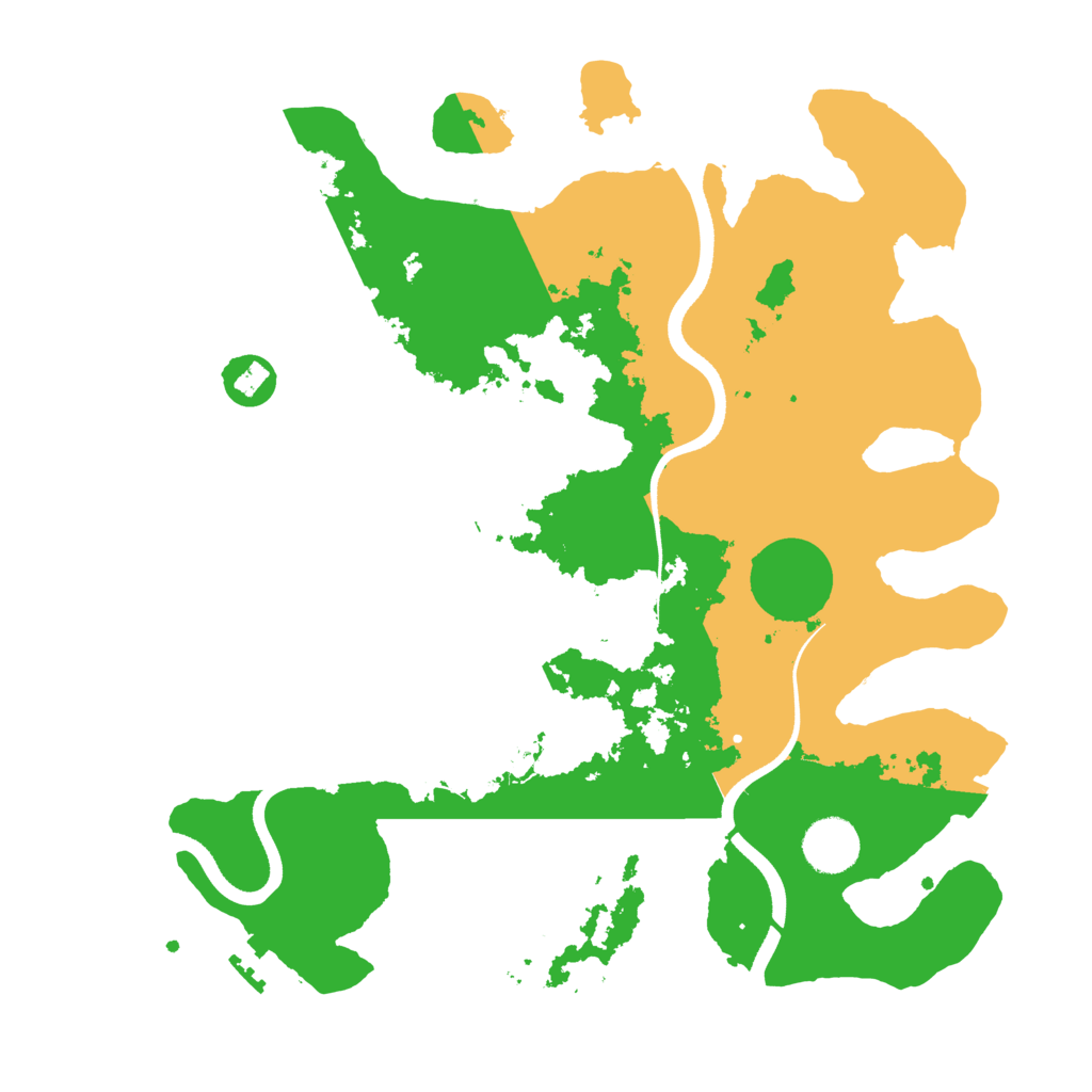 Biome Rust Map: Procedural Map, Size: 3500, Seed: 611932915