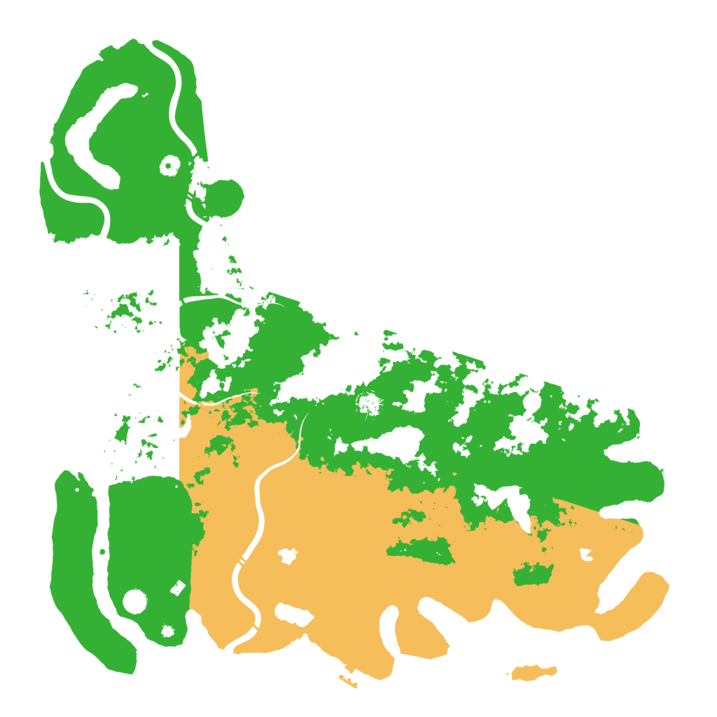 Biome Rust Map: Procedural Map, Size: 5200, Seed: 884517