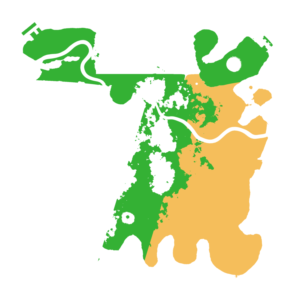 Biome Rust Map: Procedural Map, Size: 3500, Seed: 5496496