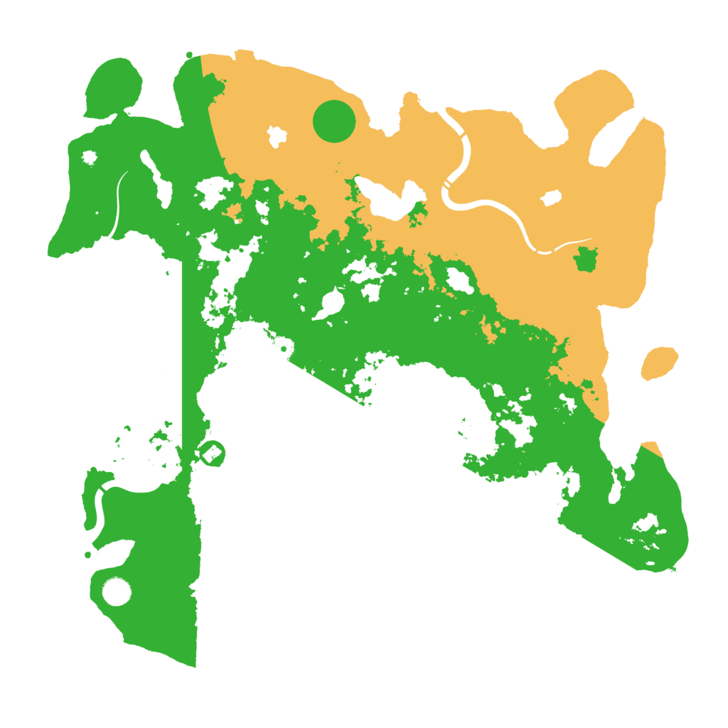 Biome Rust Map: Procedural Map, Size: 4500, Seed: 521153202