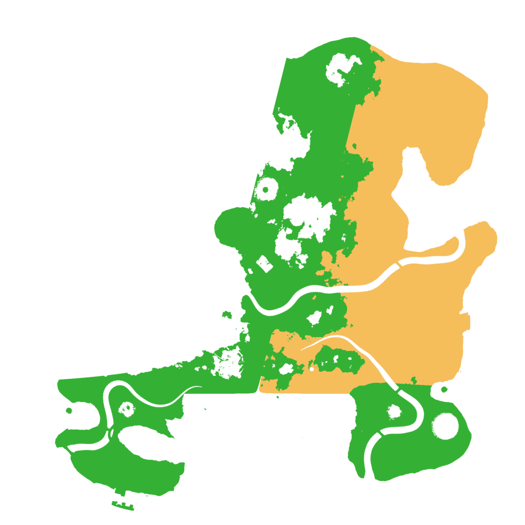 Biome Rust Map: Procedural Map, Size: 3500, Seed: 1951361893