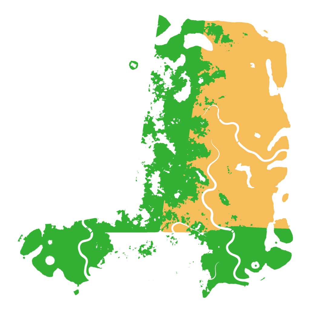 Biome Rust Map: Procedural Map, Size: 6000, Seed: 2108675309