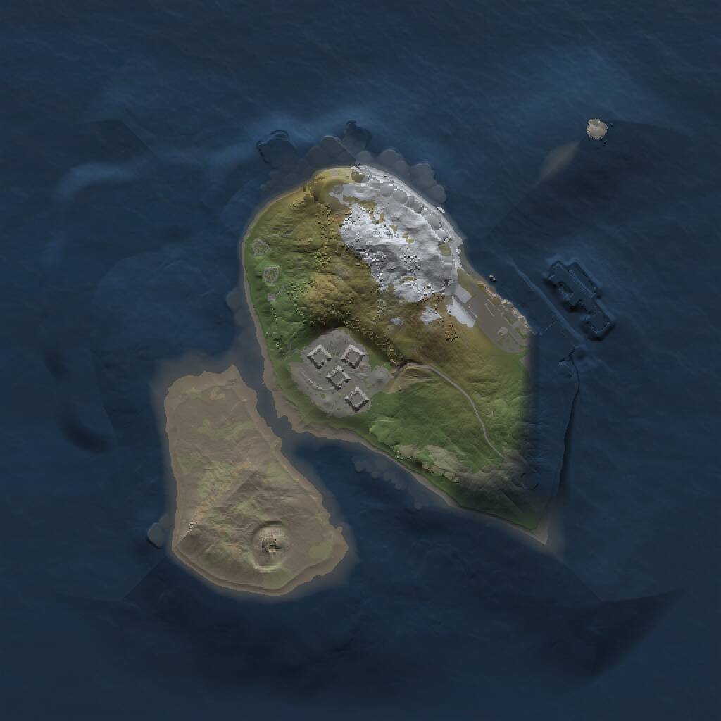 Rust Map: Procedural Map, Size: 1425, Seed: 2097194401, 3 Monuments