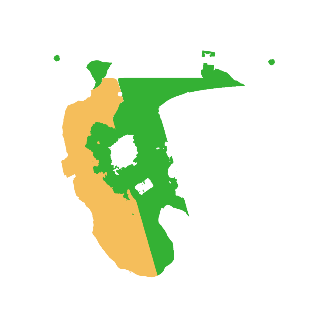 Biome Rust Map: Procedural Map, Size: 2000, Seed: 1129975518