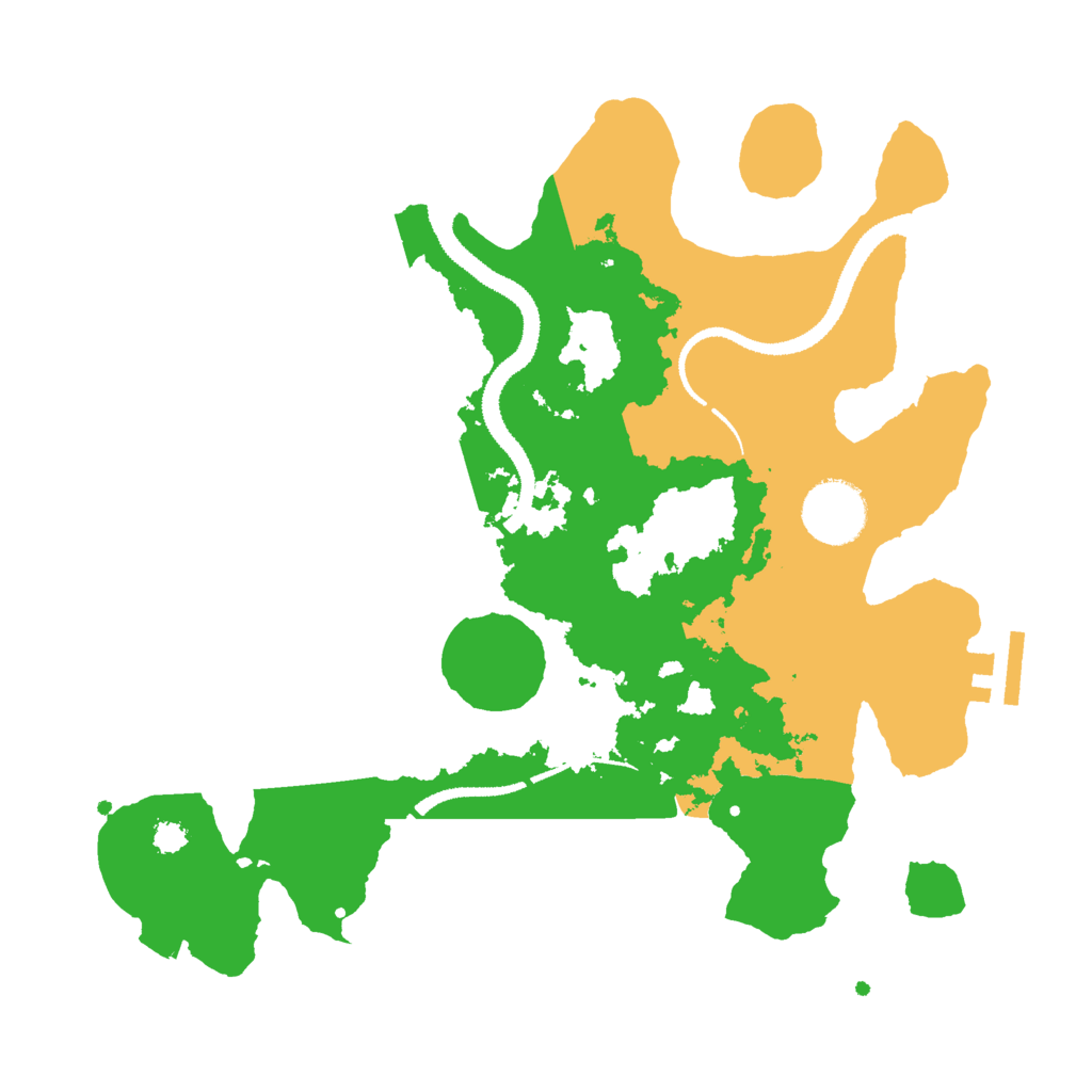 Biome Rust Map: Procedural Map, Size: 3000, Seed: 1719