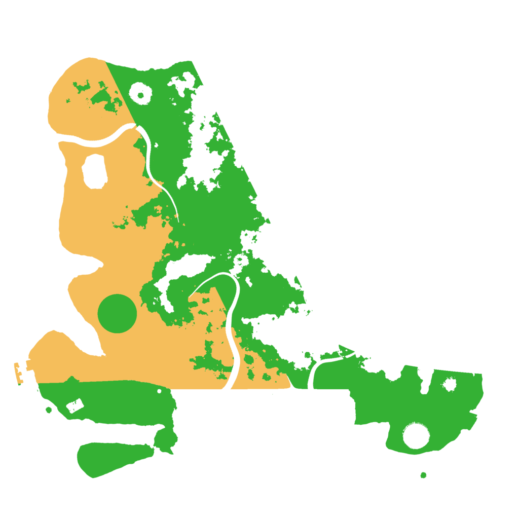 Biome Rust Map: Procedural Map, Size: 3500, Seed: 1673086225