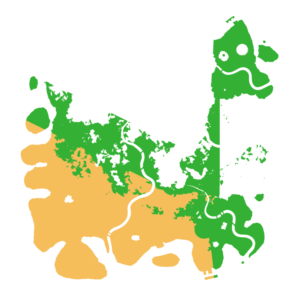 Biome Rust Map: Procedural Map, Size: 4500, Seed: 99438029