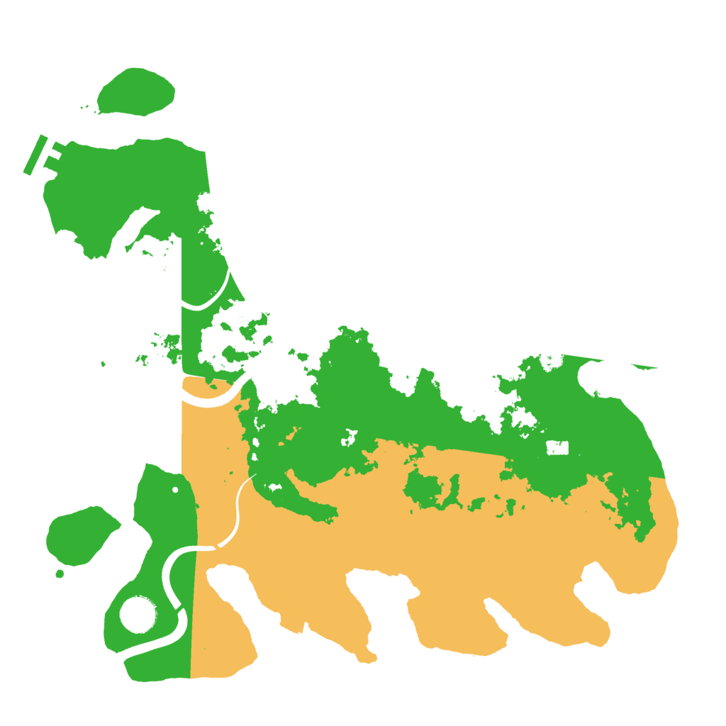 Biome Rust Map: Procedural Map, Size: 3500, Seed: 221134175